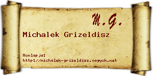 Michalek Grizeldisz névjegykártya
